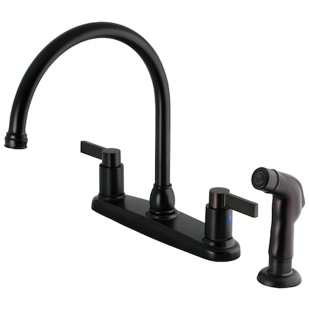 Nuvofusion FB2795NDLSP 8-Inch Centerset Kitchen Faucet with Sprayer FB2795NDLSP